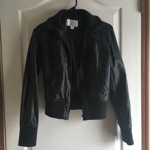 Xhiliration faux leather jacket